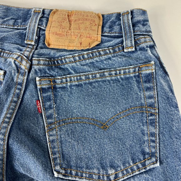 VTG 80s Levi's Jeans Women's Juniors 9 501 XX High Rise Straight Blue Denim USA - Picture 8 of 16